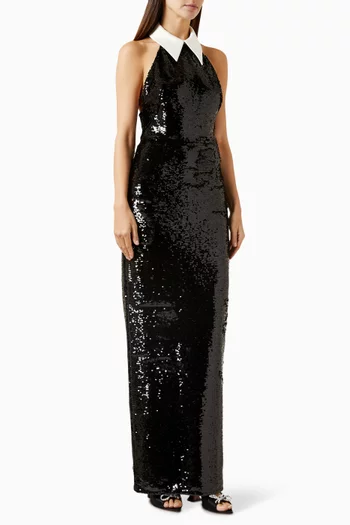 Wednesday Sequin-embellished Gown