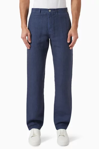 Bootcut Pants in Linen