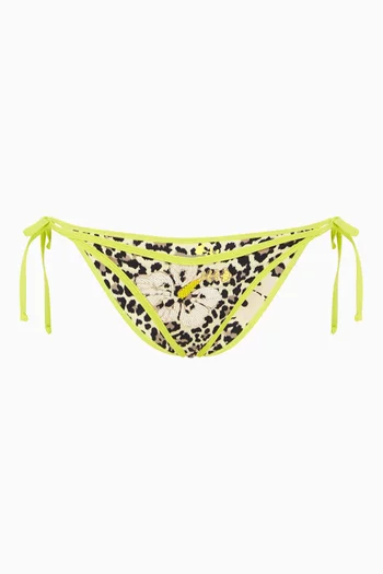 The Duo Tie Up Bikini Briefs in Lycra