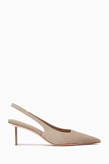 G55 Slingback Pumps in Faux Suede