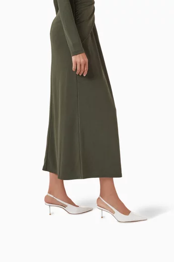 G55 Slingback Pumps in Faux Patent Leather