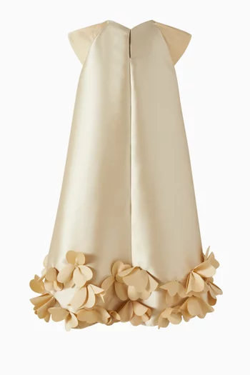 Floral-appliqué Dress