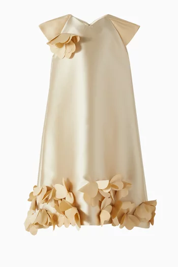 Floral-appliqué Dress