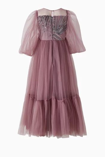 Bow Embellished Maxi Dress