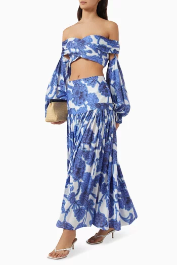 Trisha Crop Top in Rayon-blend