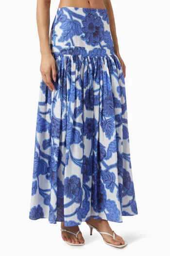 Napoli Maxi Skirt in Rayon-blend