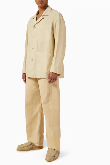 Workwear Shirt Jacket in Cotton Poplin