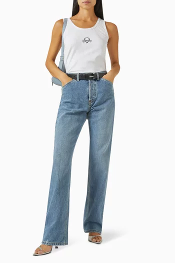 Straight-leg Jeans in Denim