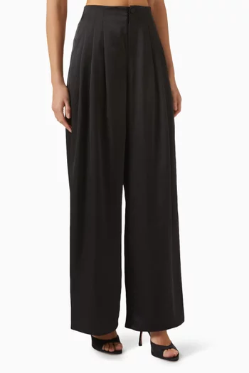 Cassia Wide-leg Pants in Linen Blend