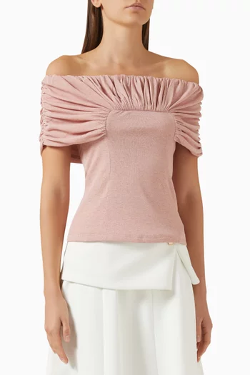 Margot Off-shoulder Top in Cotton