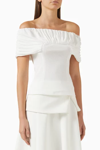 Margot Off-shoulder Top in Cotton