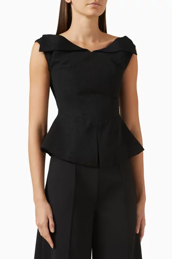 Hira Top in Crepe