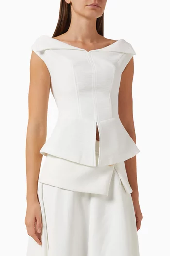 Hira Top in Crepe