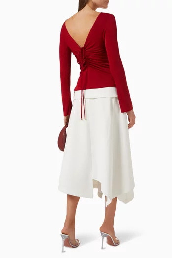 بلوزة اوركيد قطن