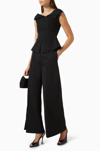Glory Wide-leg Pants in Twill