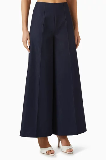 Glory Wide-leg Pants in Twill