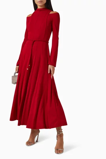 فستان ديب بحزام وتصميم قابل للتعديل