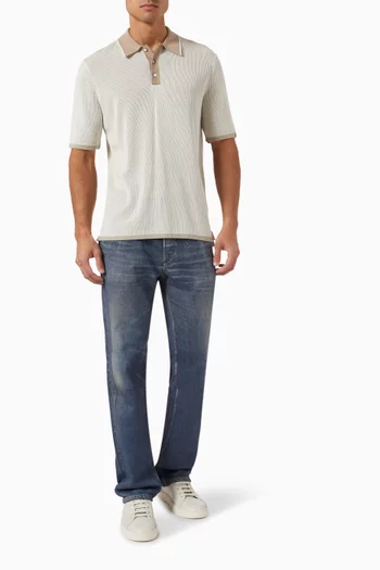 Harvey Polo Sweater in Knit