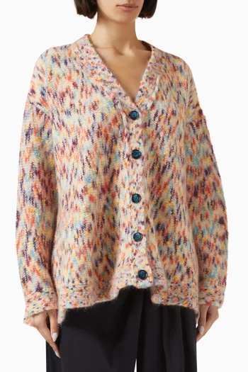 Knit Cardigan in Wool Blend