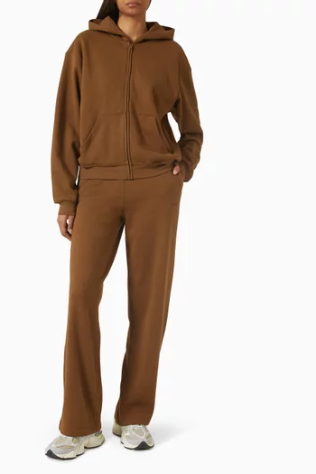 Cotton Fleece Classic Straight Leg Pants