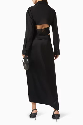 تي شيرت قصير مزيج قطن