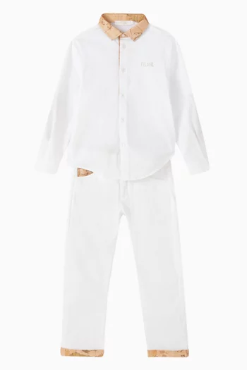 Logo-print Shirt in Cotton