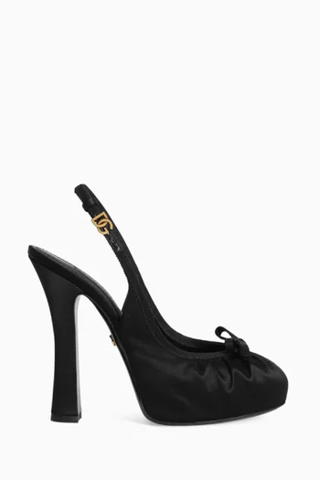 Ballerina 105 Slingback Heels in Satin
