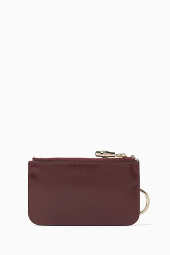 Zip Key Case in Leather
