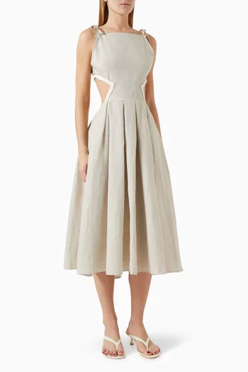Eliza Cut-out Dress in Viscose Blend