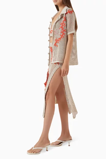 Atlas Hand-crochet Skirt in Cotton