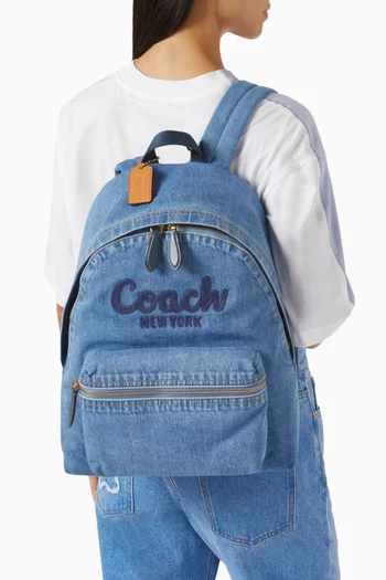 Cargo Backpack in Denim