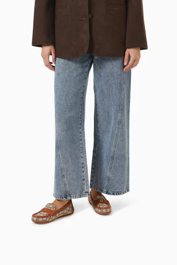 Driving Signature Loafers in Coated-canvas