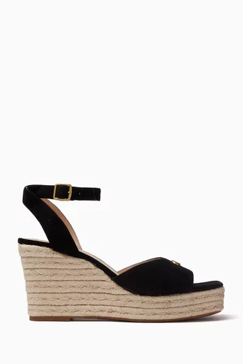 Espadrille Wedges in Suede