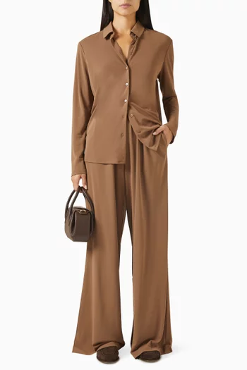 Drawstring Pants in Viscose-blend