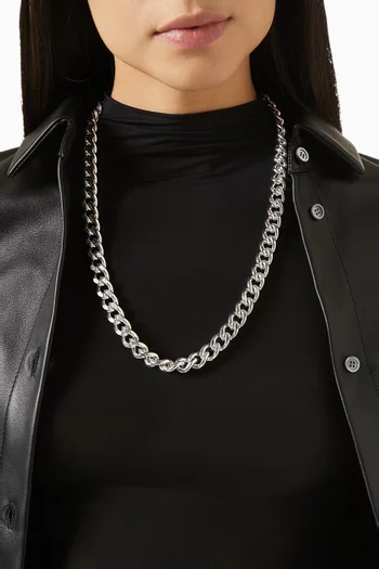 1980s Rediscovered Vintage Chunky Curb Chain Necklace