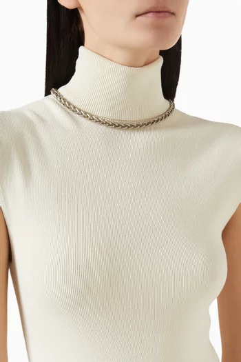 1990s Vintage Wheat Chain Necklace