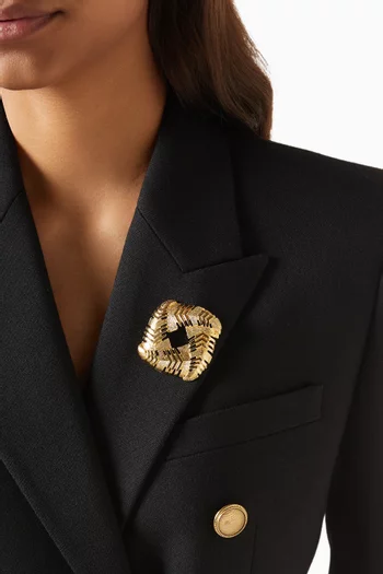 1980s Rediscovered Vintage Abstract Brooch