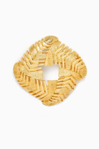 1980s Rediscovered Vintage Abstract Brooch