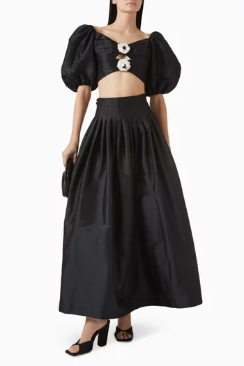 Rosa Cut-out Top in Silk