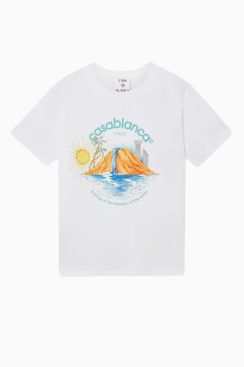 Oasis Printed T-shirt in Cotton