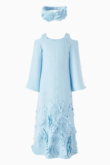 Nubia Kaftan Dress in Crepe