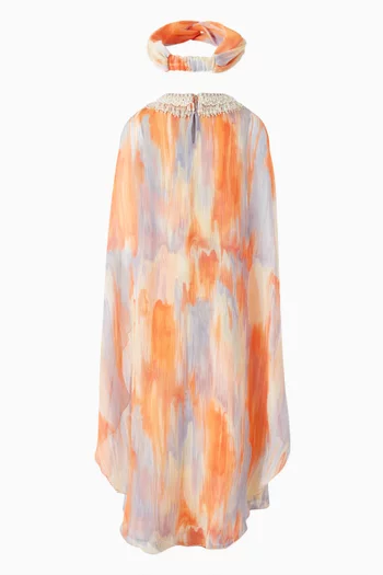 Leocladia Kaftan Dress in Chiffon