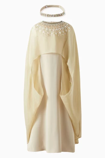 Exclusive Cape Kaftan in Chiffon & Crepe