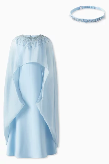 Exclusive Cape Kaftan in Chiffon & Crepe