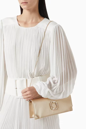 Vivien Embellished Clutch in Satin