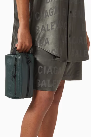 Explorer Toiletry Pouch in Leather
