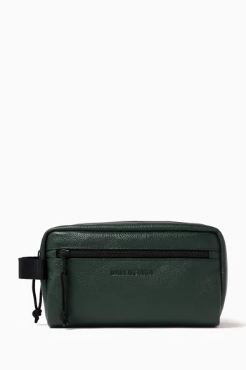 Explorer Toiletry Pouch in Leather
