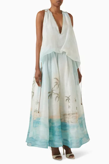 Illuminate Plunge Gown in Silk Blend