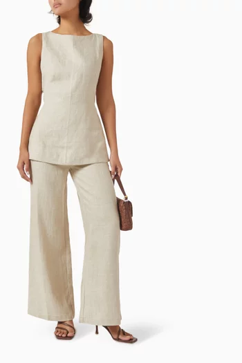 Joan Top in Linen