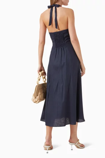 Marais Midi Dress in Linen